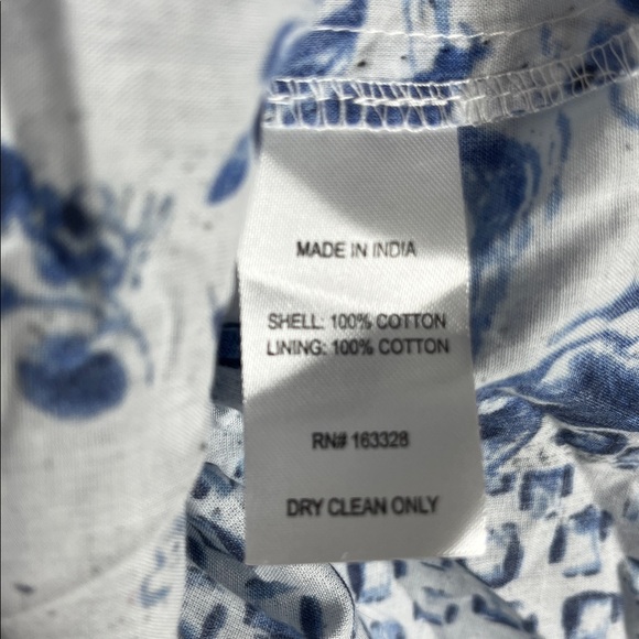 Atelier New York 100% Cotton Tiered Maxi Skirt Blue Floral Size 10 NWT - Picture 8 of 9